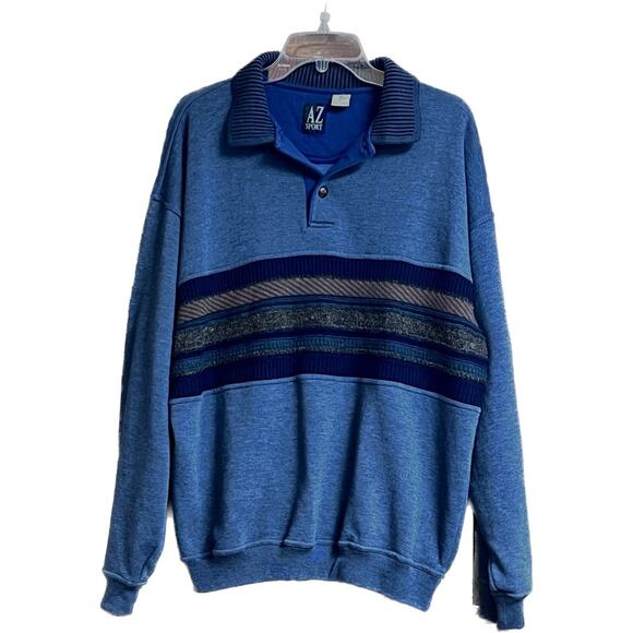 AZ Sport collared sweatshirt men’s XL - Picture 1 of 7